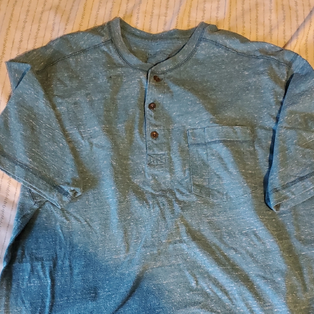 Casual Blue Button Down Shirt for Men